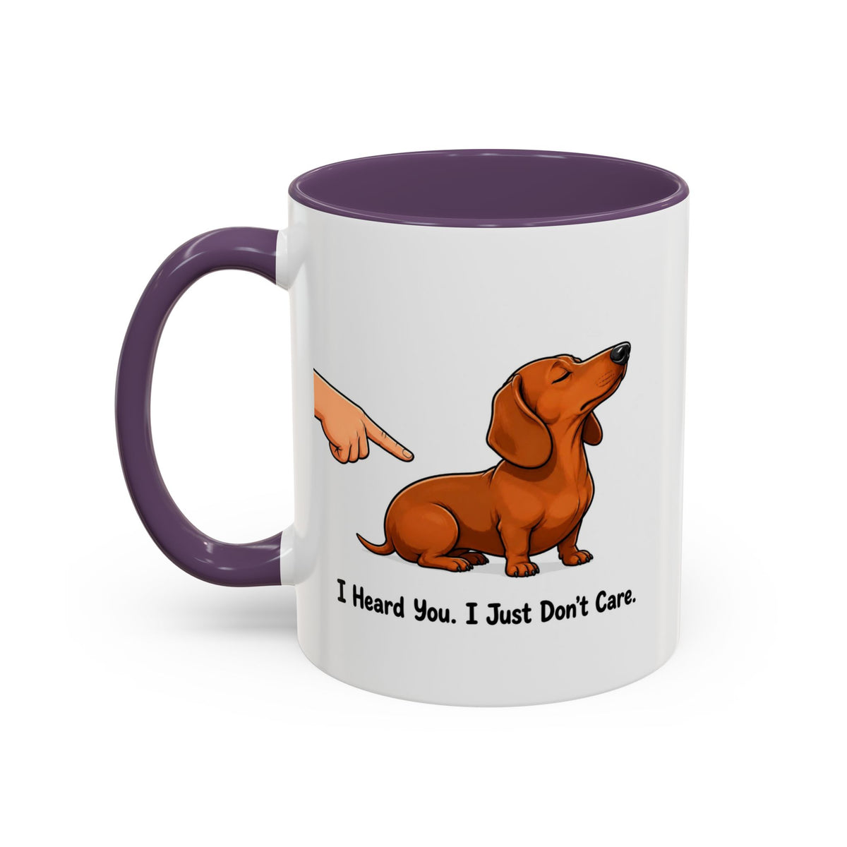 I Heard You Mug - Dachshund - Red