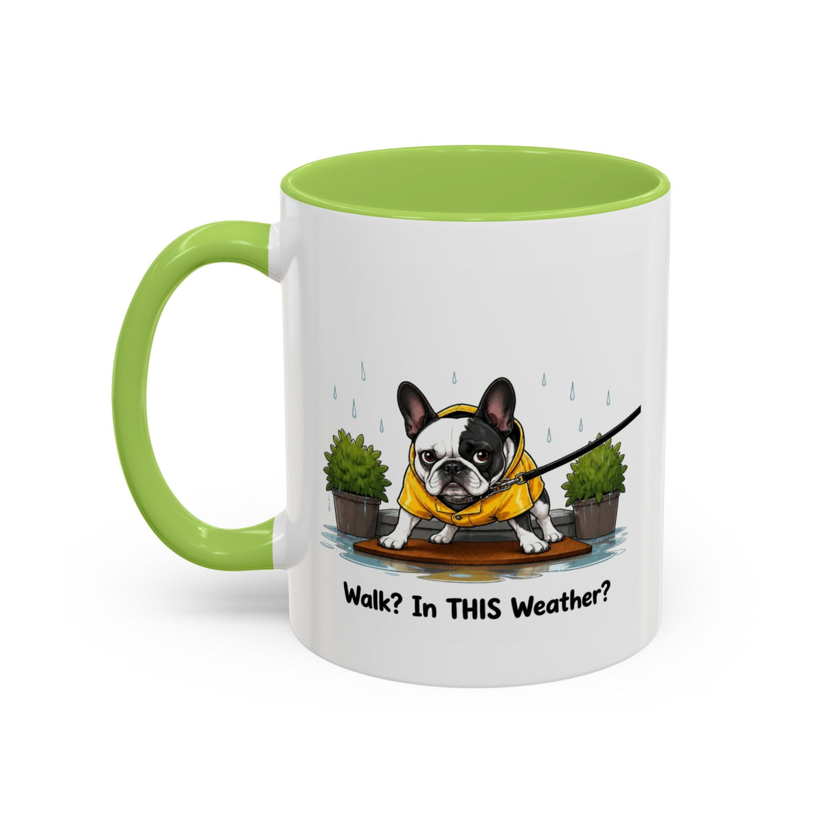 Walk Weather Mug - French Bulldog - Pied