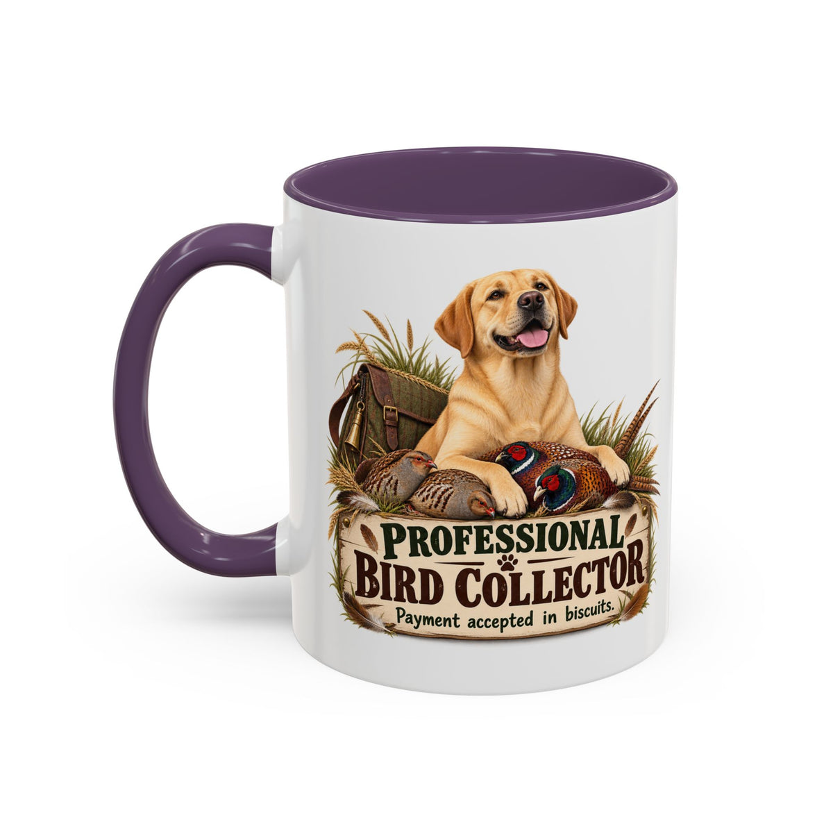 Funny Yellow Labrador Mug - Professional Bird Collector, Gundog Owner Gift, Shooting Dog Lover Coffee Mug, 11oz