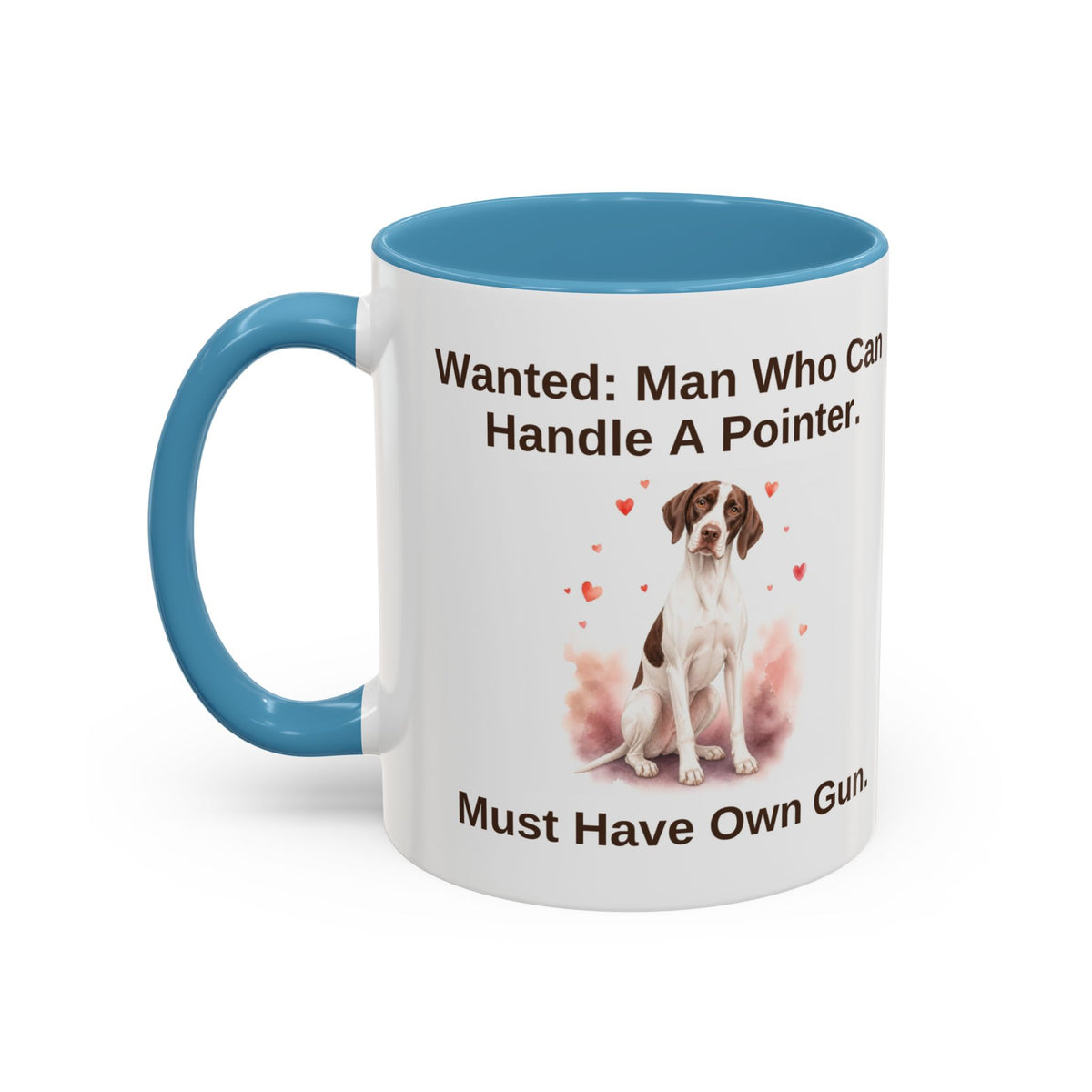 Wanted Mug - English Pointer - Liver & White - Man