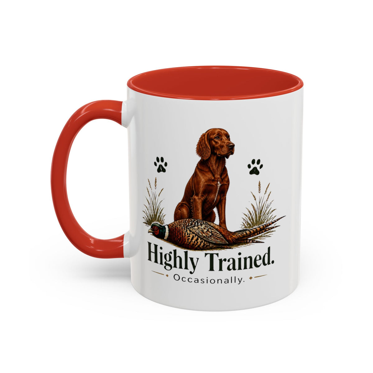 Funny Red Setter Mug - Highly Trained Occasionally, Gundog Owner Gift, Shooting Dog Lover Coffee Mug, 11oz