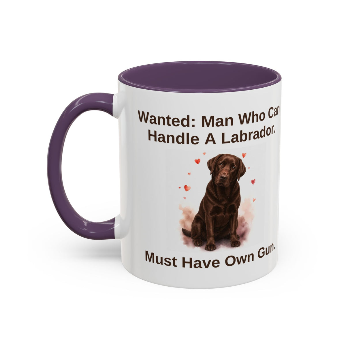 Wanted Mug - Labrador - Chocolate - Man