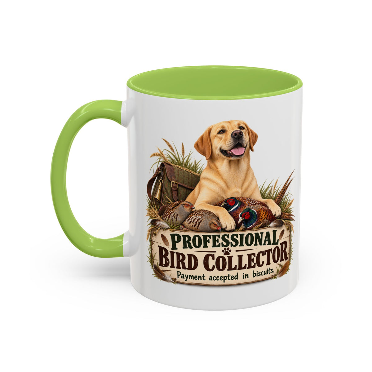 Funny Yellow Labrador Mug - Professional Bird Collector, Gundog Owner Gift, Shooting Dog Lover Coffee Mug, 11oz