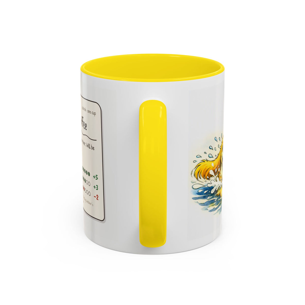 Funny lemon cocker spaniel mug, wet spaniel and car – view 4