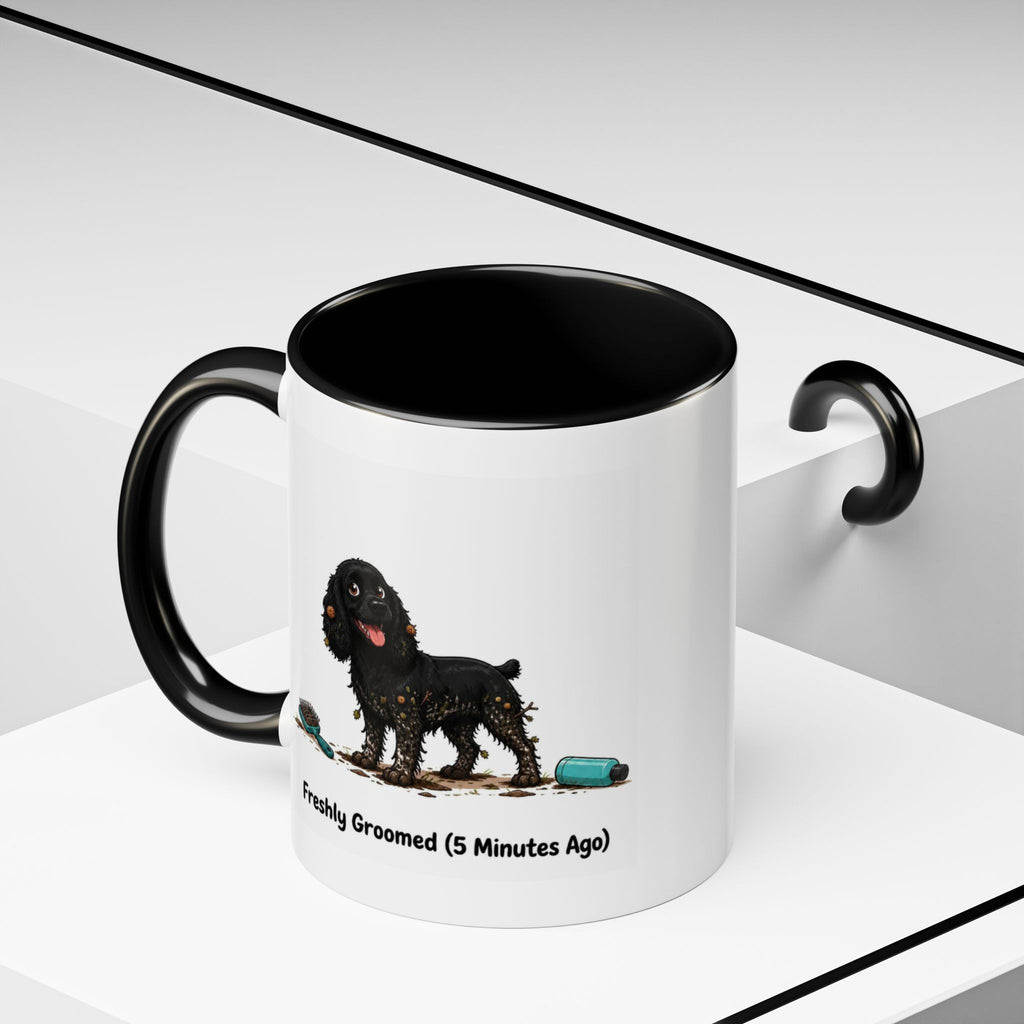 Freshly Groomed Mug - Cocker Spaniel - Black