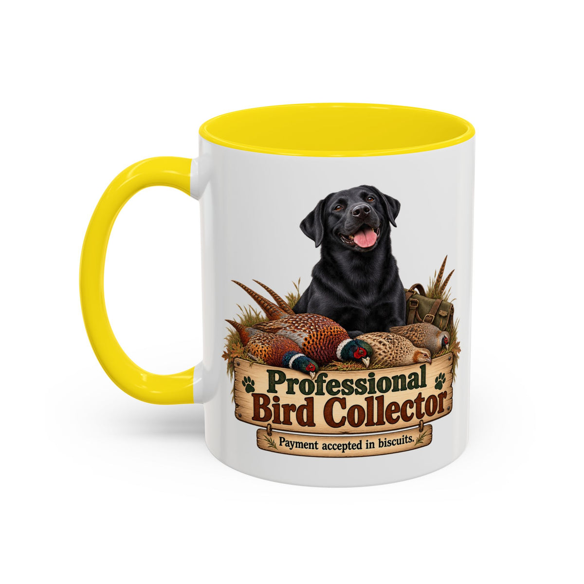 Funny Black Labrador Mug - Professional Bird Collector, Gundog Owner Gift, Shooting Dog Lover Coffee Mug, 11oz