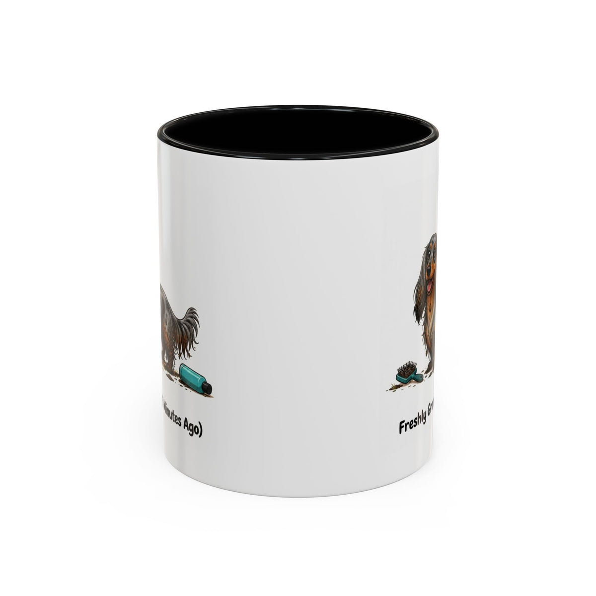 Freshly Groomed Mug - Mini Long Haired Dachshund - Dapple