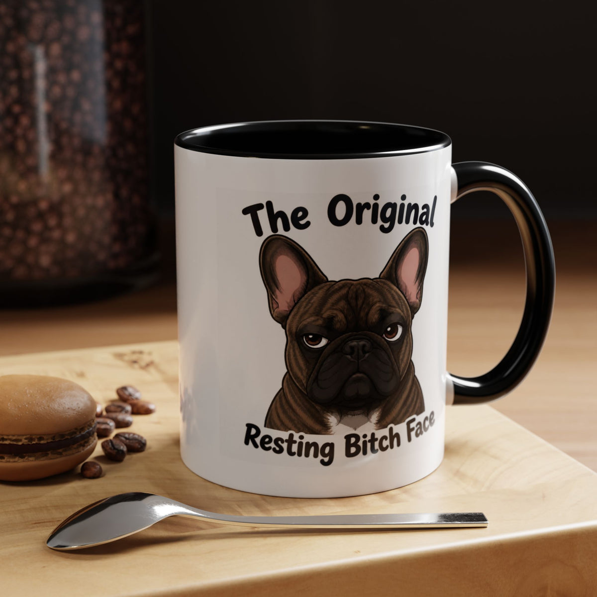 Resting Bitch Face Mug - French Bulldog - Brindle
