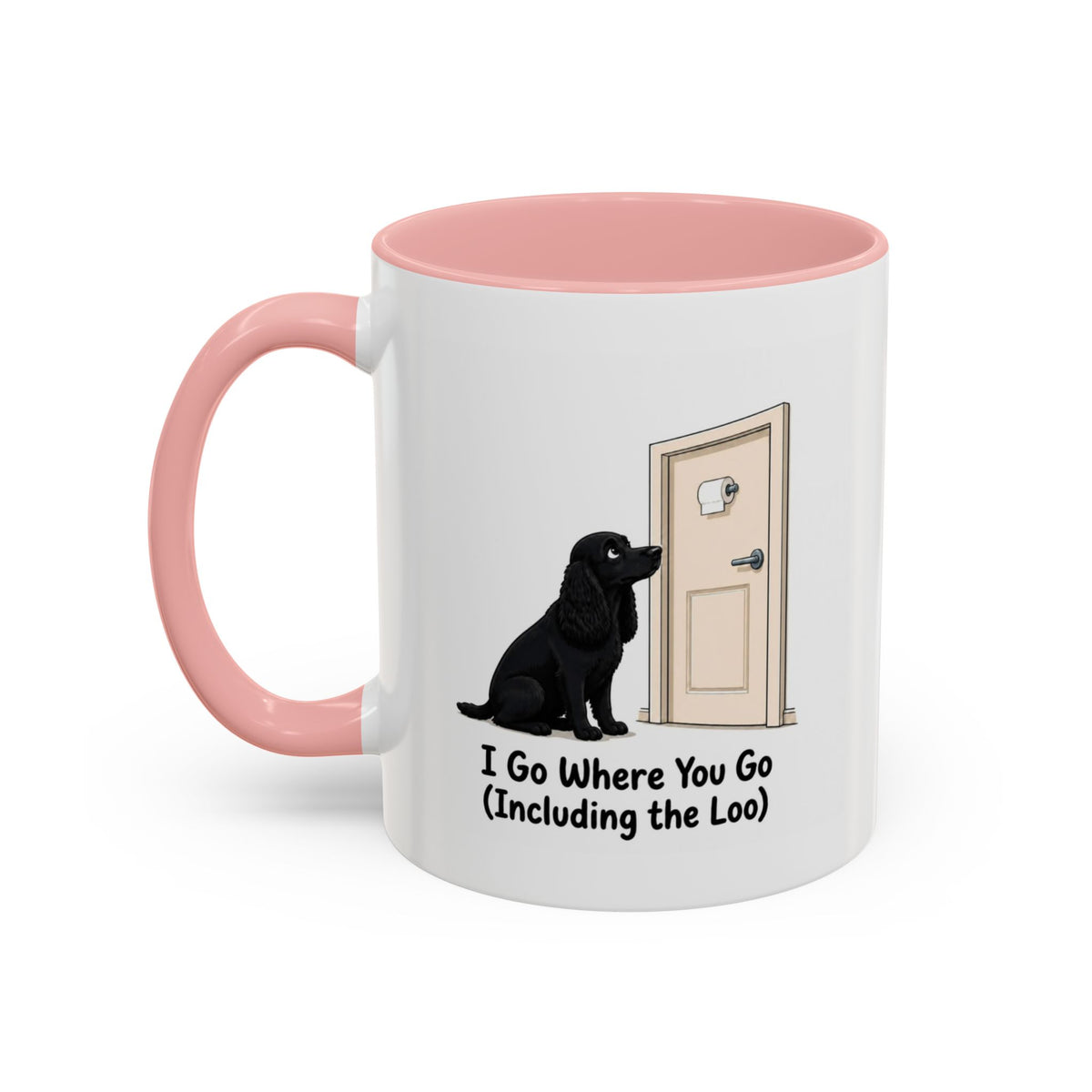I Go Where You Go Mug - Cocker Spaniel - Black