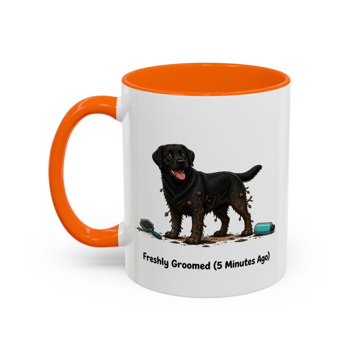 Freshly Groomed Mug - Labrador - Black