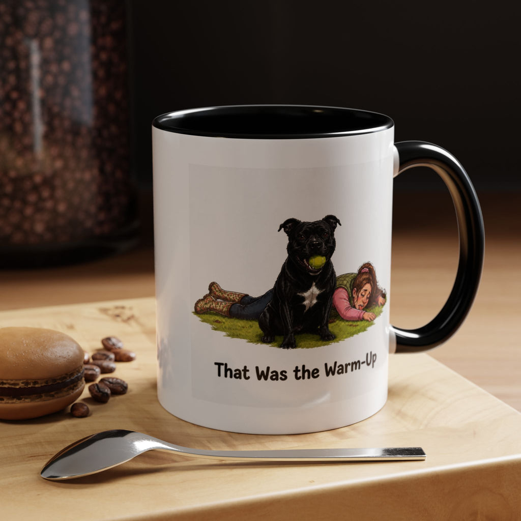 Warm-Up Mug - Staffordshire Bull Terrier - Black - Woman