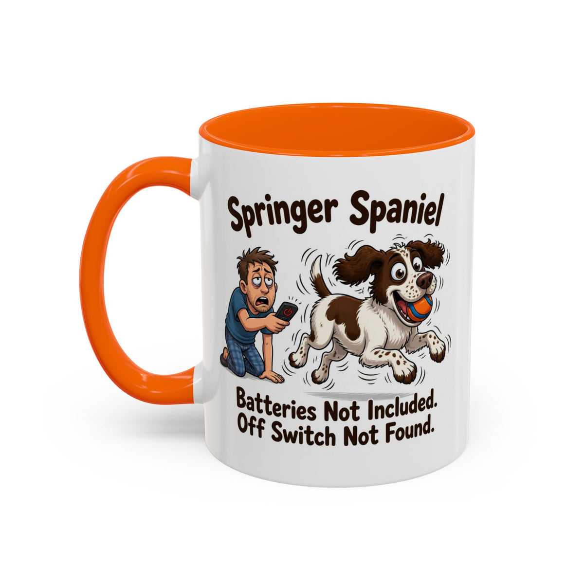 Off Switch Mug - Springer - Liver & White - Man