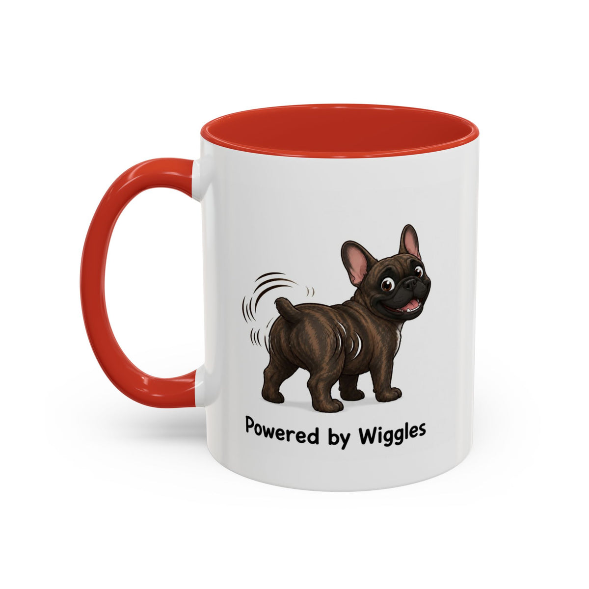 Powered by Wiggles Mug - French Bulldog - Brindle