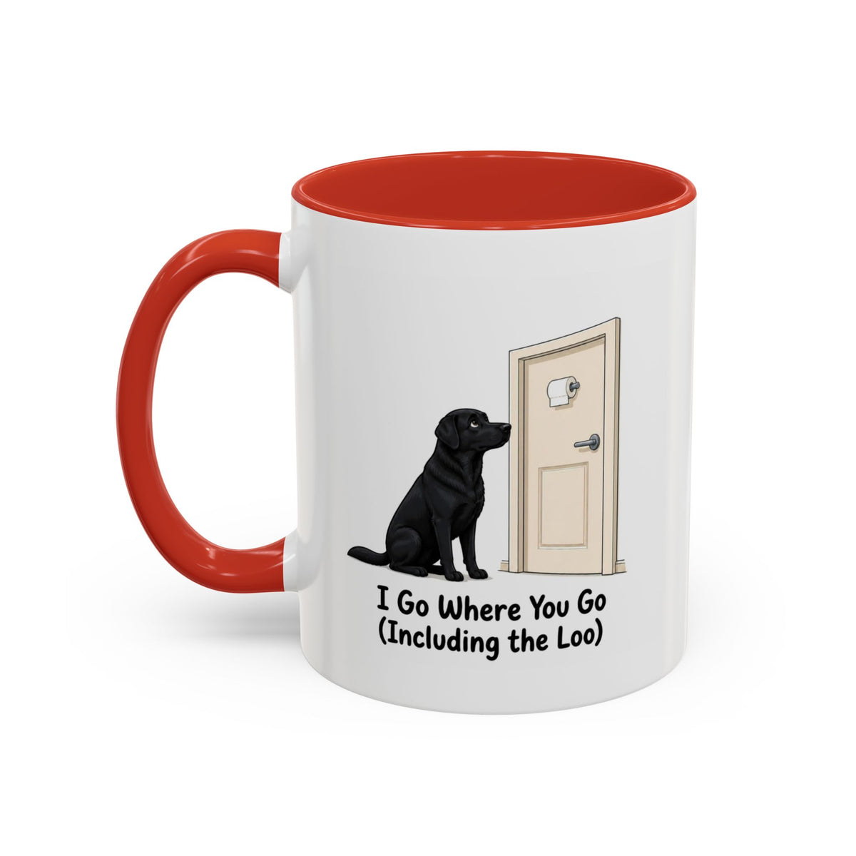 I Go Where You Go Mug - Labrador - Black