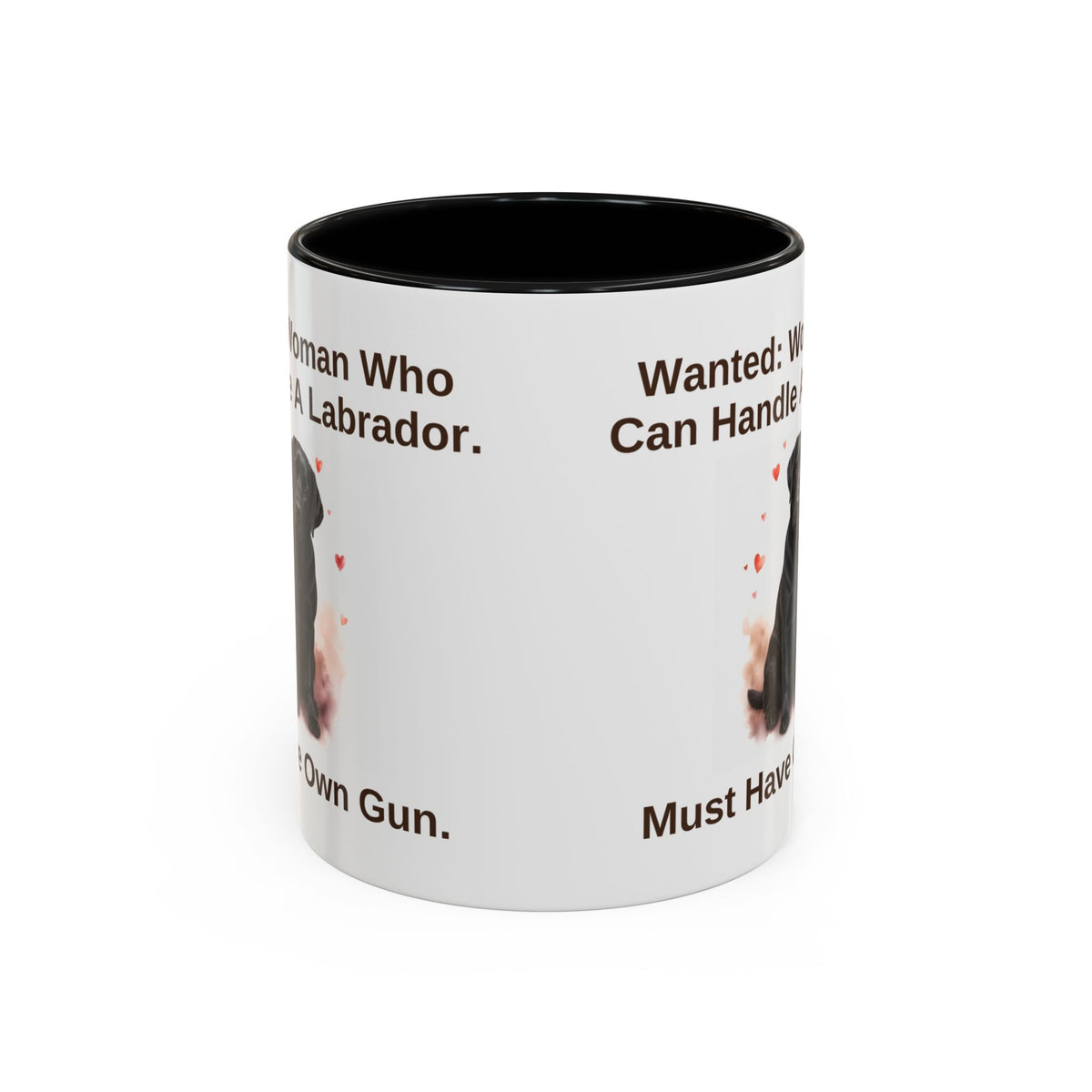 Wanted Mug - Labrador - Black - Woman