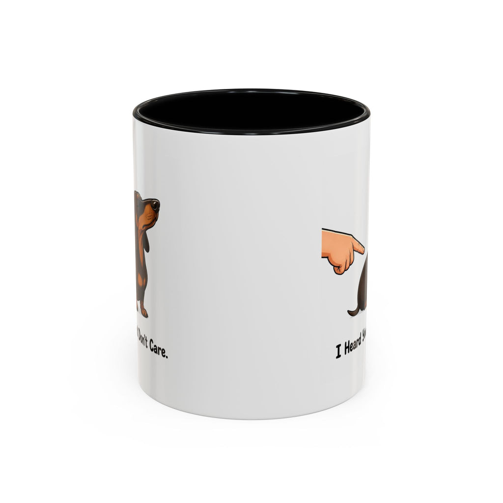I Heard You Mug - Dachshund - Chocolate & Tan