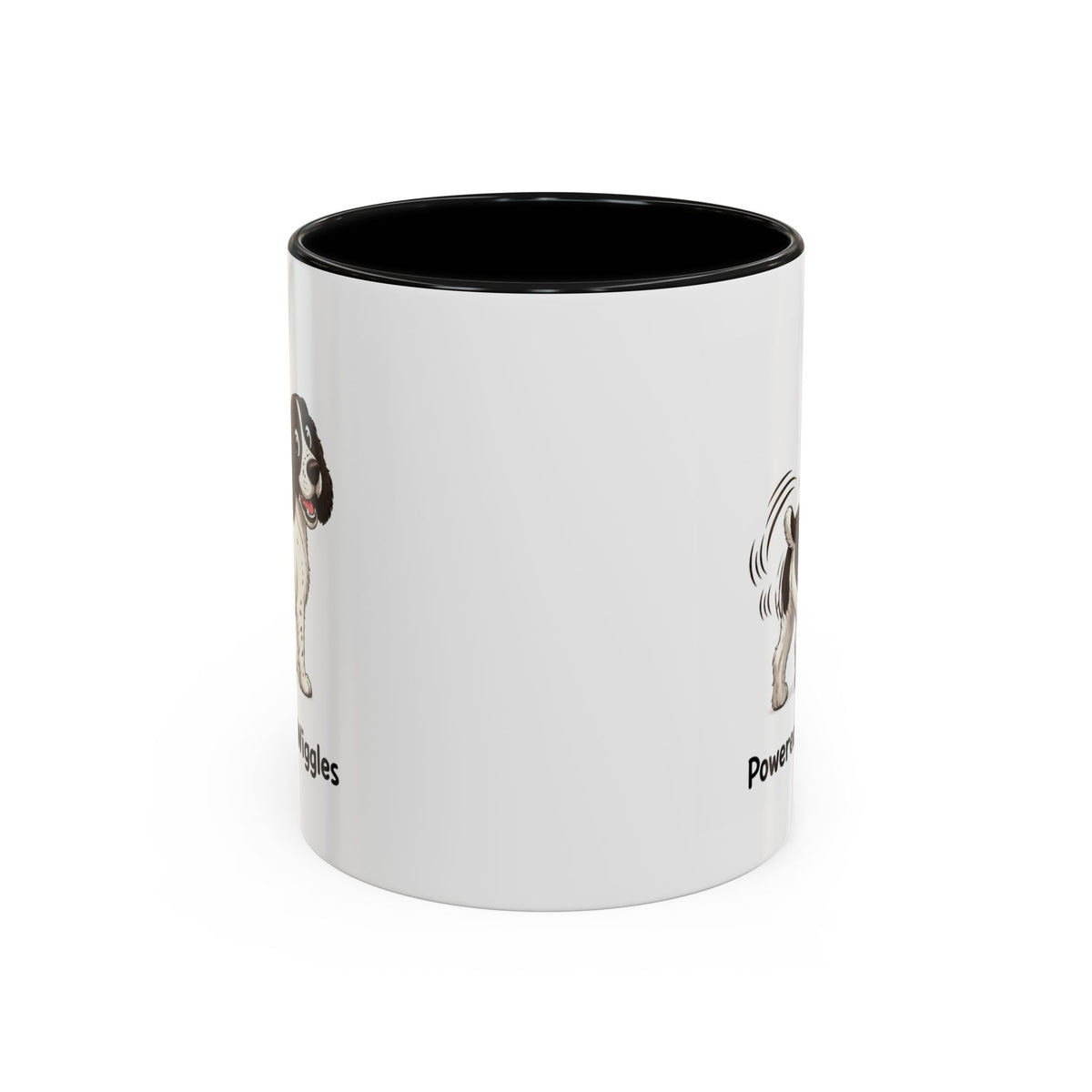 Powered by Wiggles Mug - Springer Spaniel - Liver & White