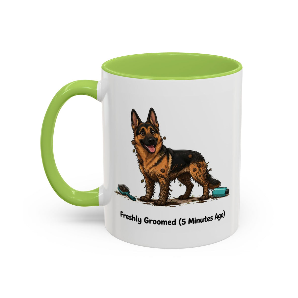 Freshly Groomed Mug - German Shepherd - Black & Tan