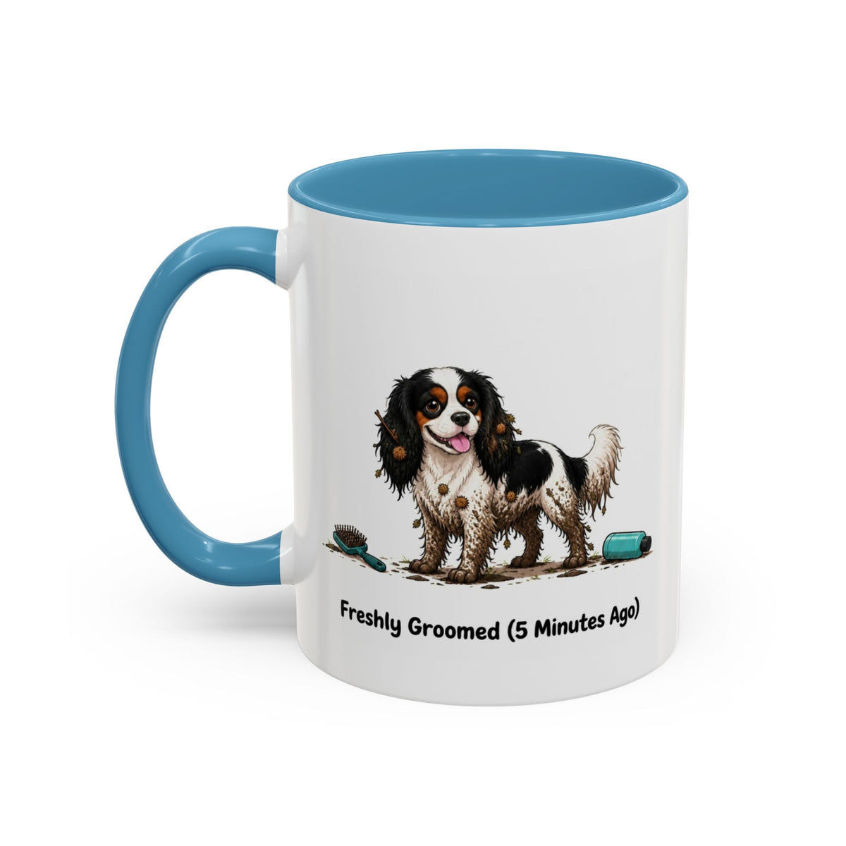 Freshly Groomed Mug - Cavalier King Charles Spaniel - Tricolour
