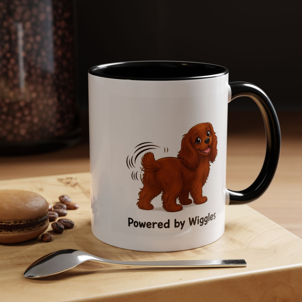 Powered by Wiggles Mug - Cavalier King Charles Spaniel - Ruby