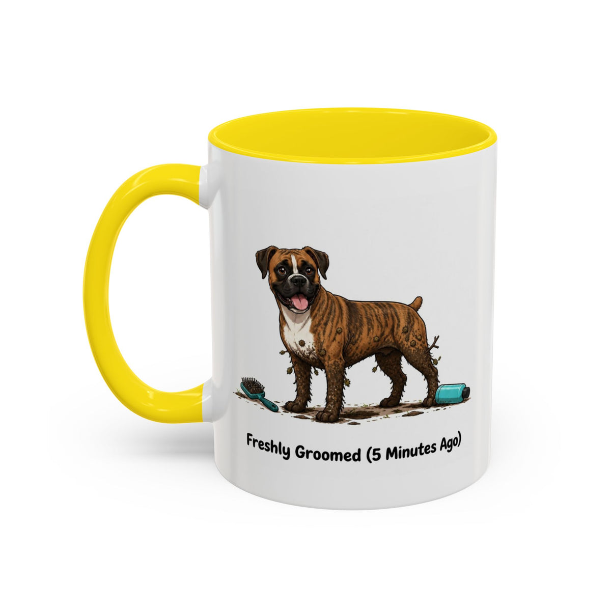 Freshly Groomed Mug - Boxer - Brindle