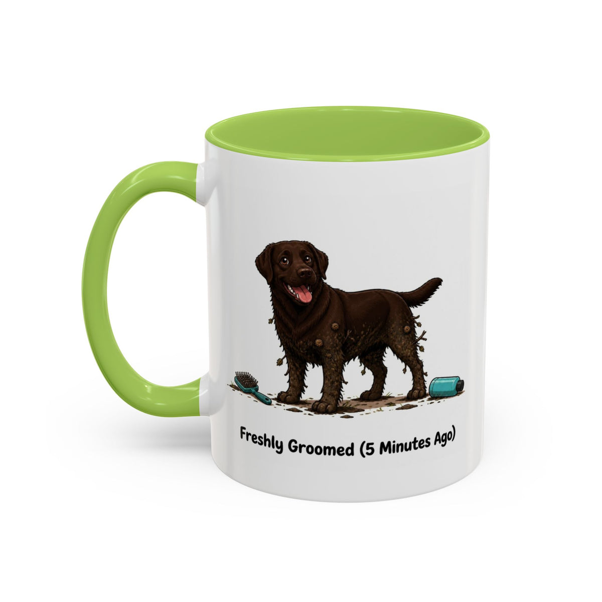Freshly Groomed Mug - Labrador - Chocolate