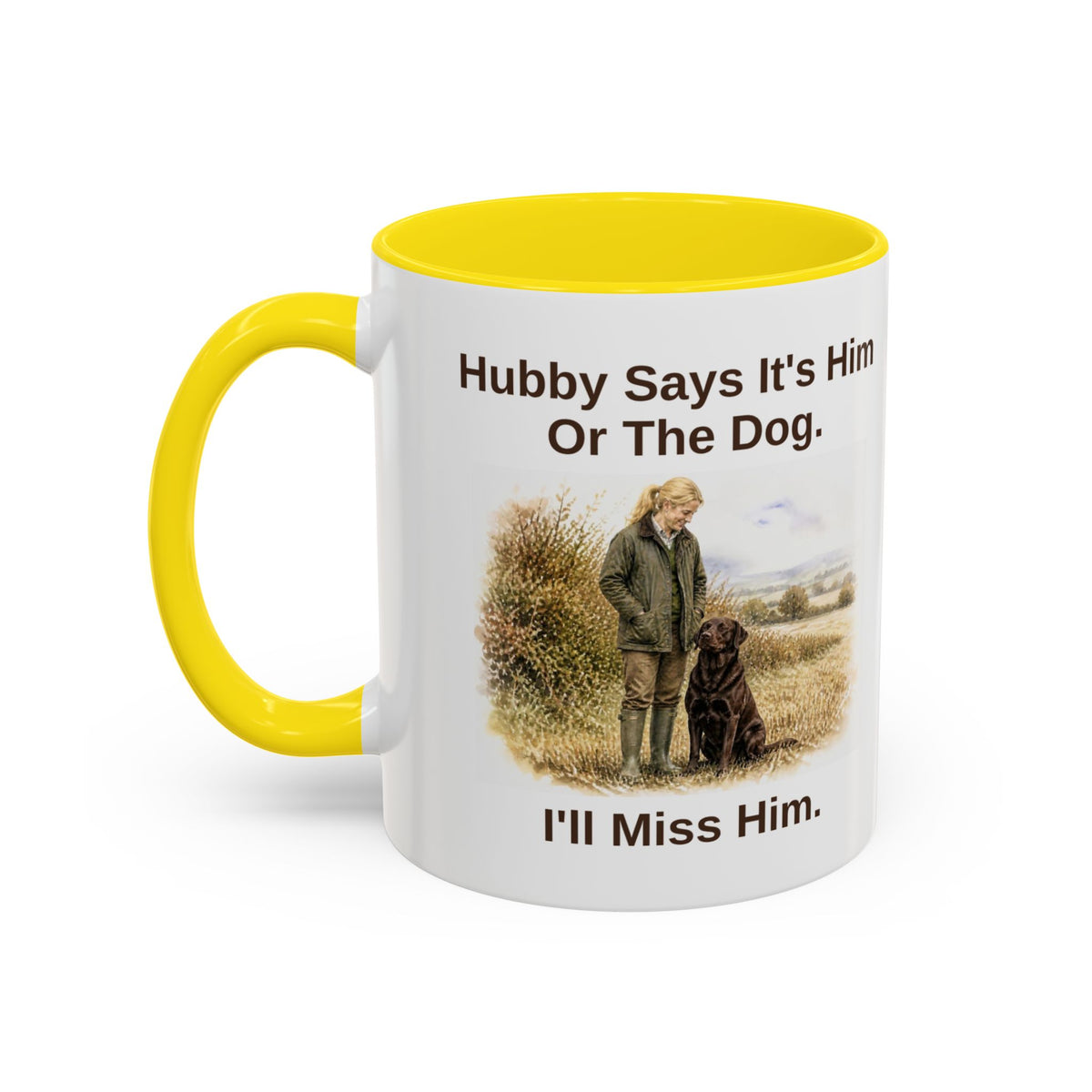 Hubby Says Mug - Labrador - Chocolate - Blonde