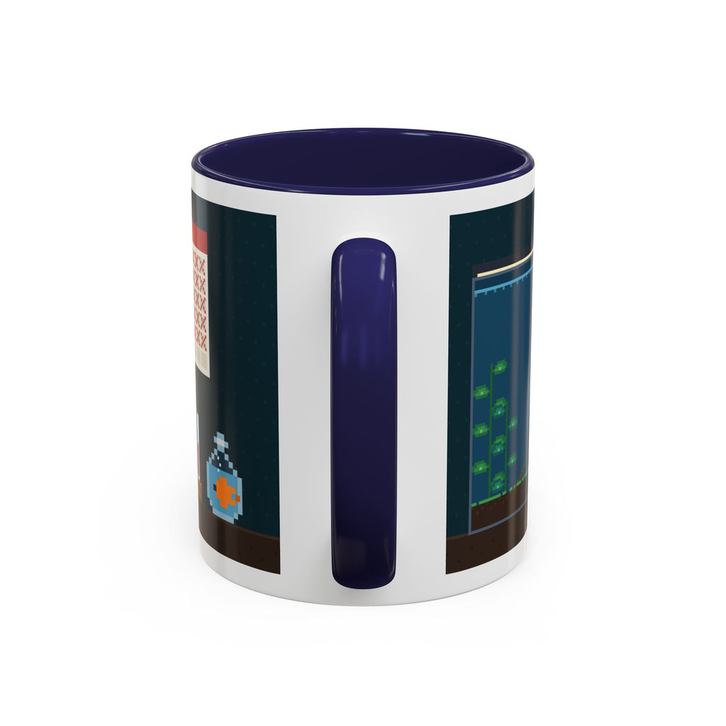 Nitrogen Cycle Coffee pixel art aquarium mug, 11oz ceramic – view 12