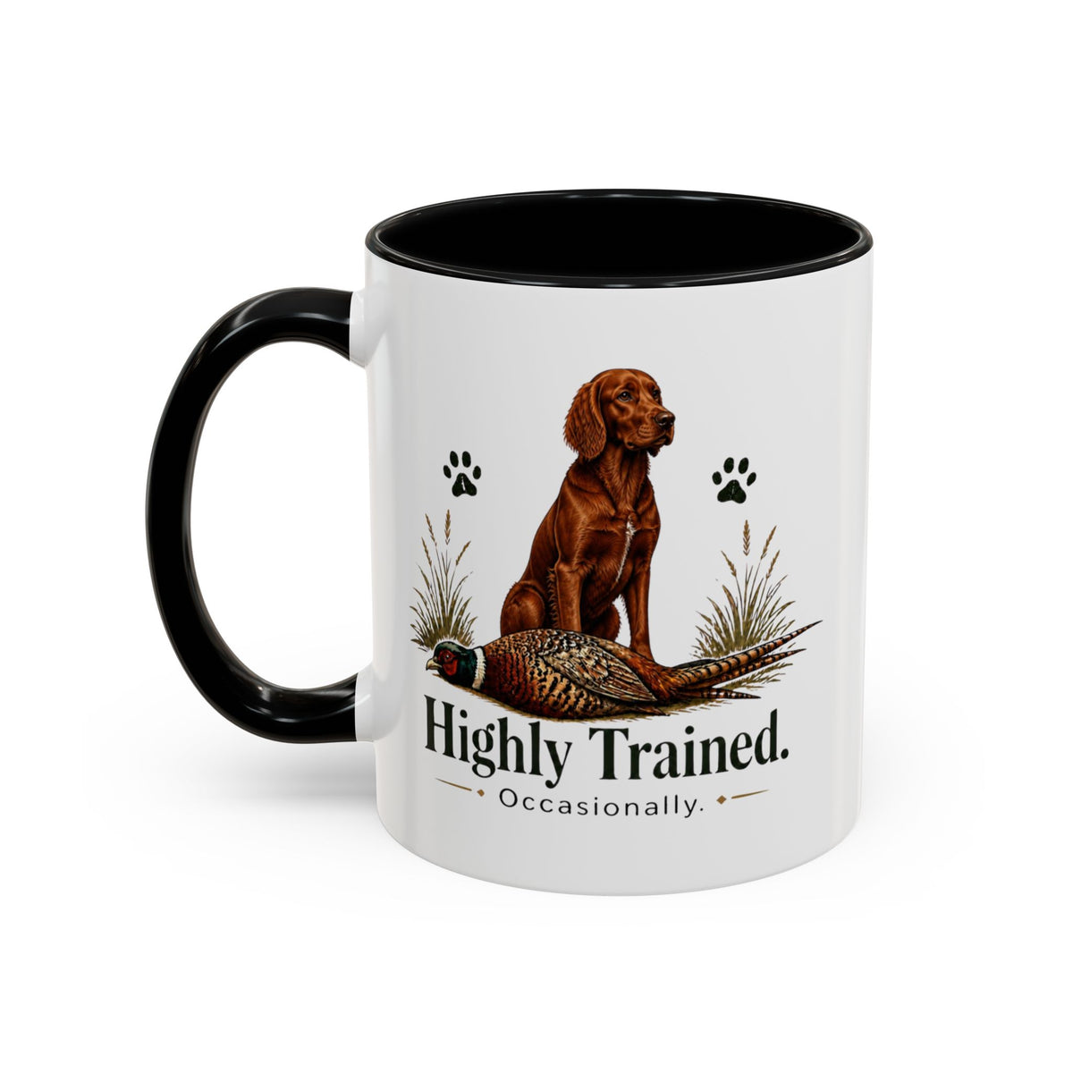 Funny Red Setter Mug - Highly Trained Occasionally, Gundog Owner Gift, Shooting Dog Lover Coffee Mug, 11oz