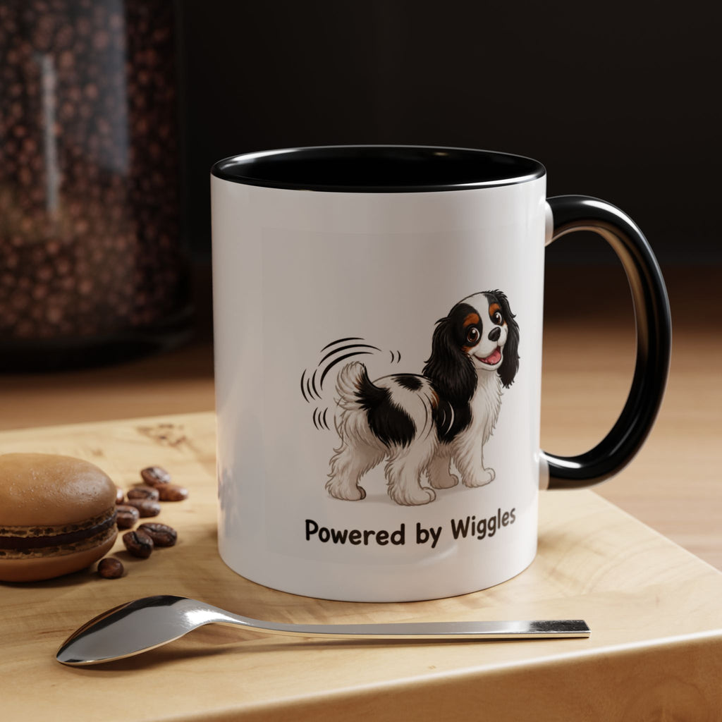 Powered by Wiggles Mug - Cavalier King Charles Spaniel - Tricolour