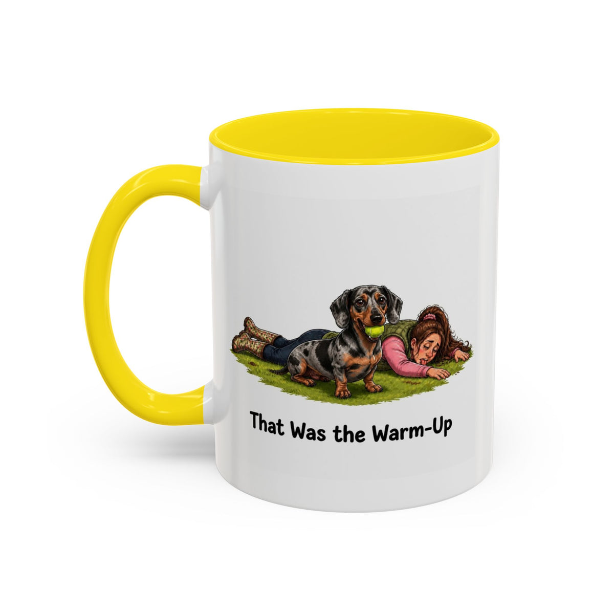 Warm-Up Mug - Mini Smooth Dachshund - Dapple - Woman