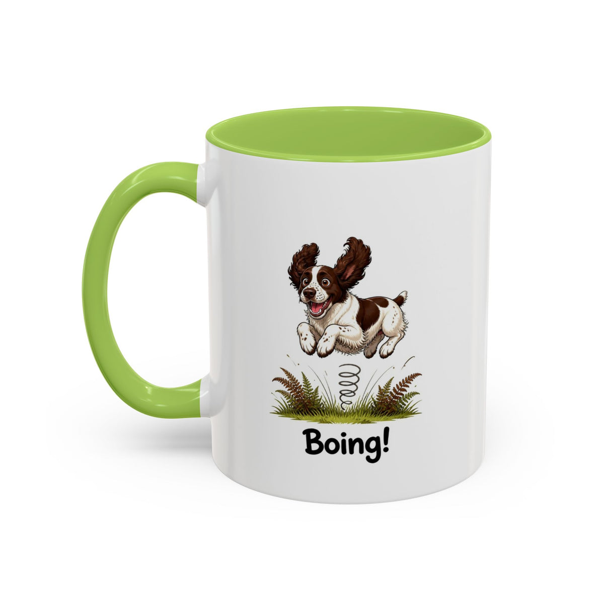 Boing Mug - Springer Spaniel - Liver & White