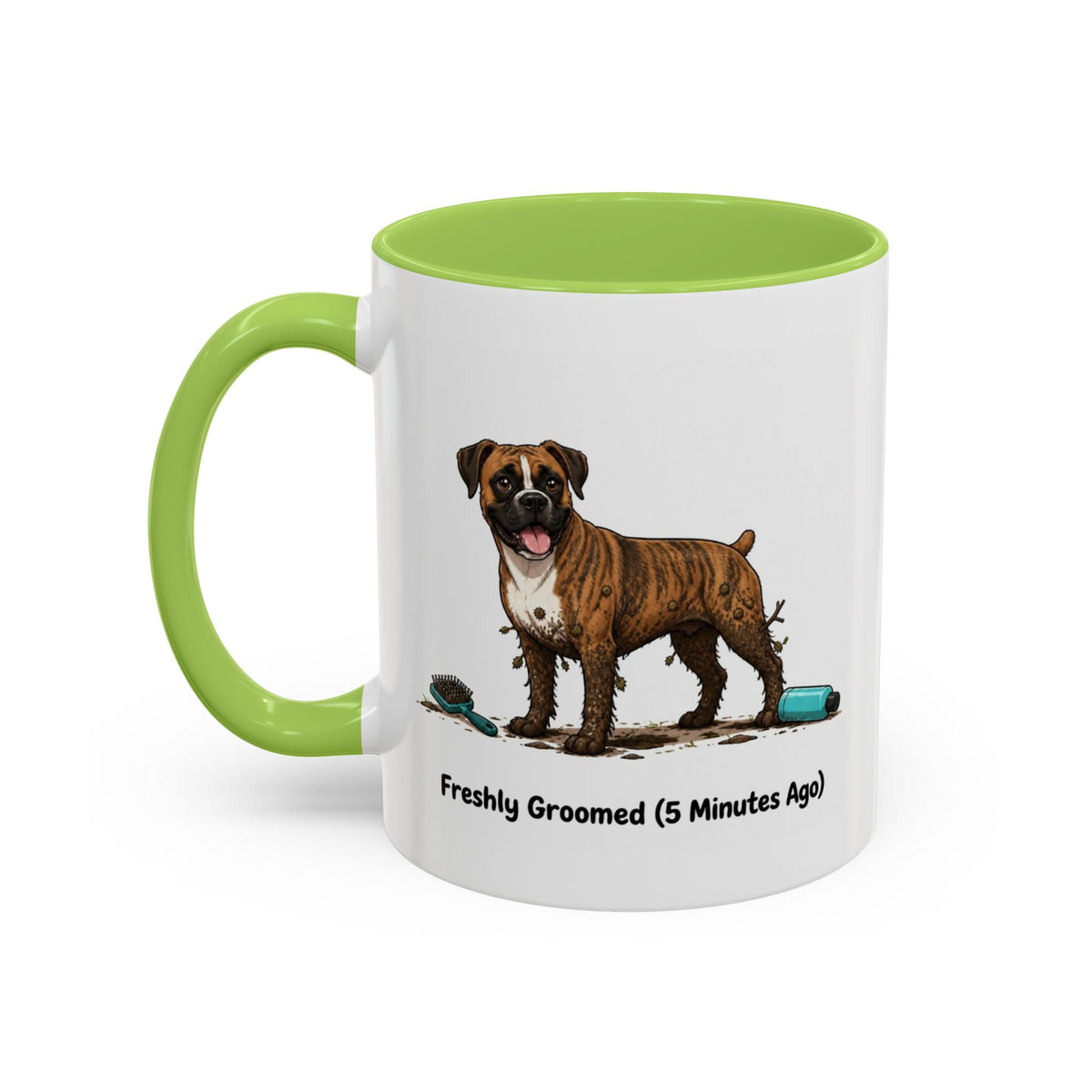 Freshly Groomed Mug - Boxer - Brindle