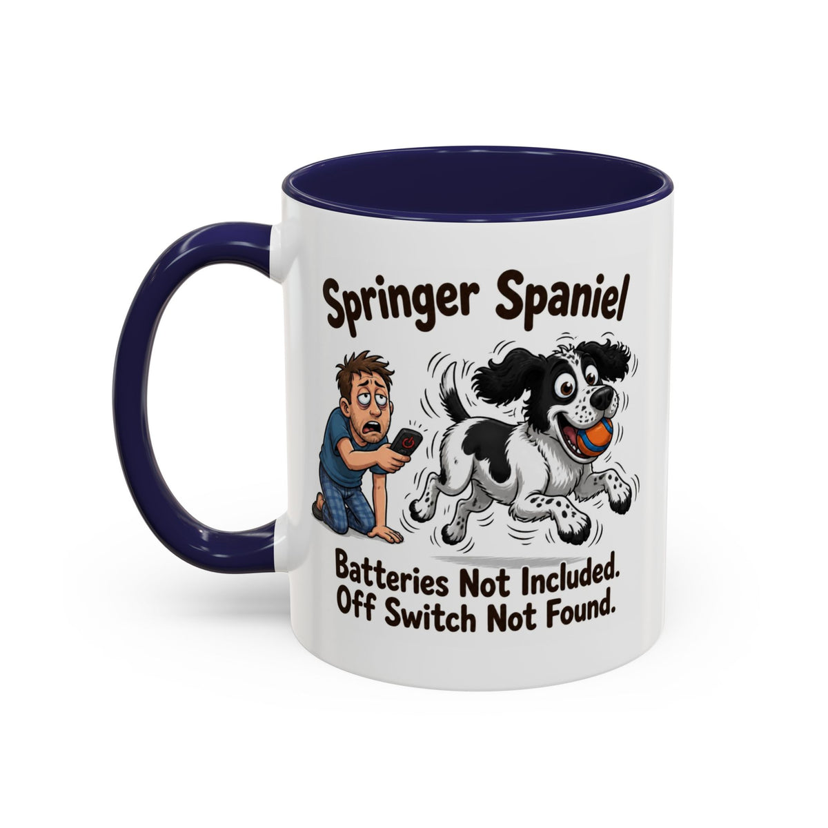 Off Switch Mug - Springer - Black & White - Man