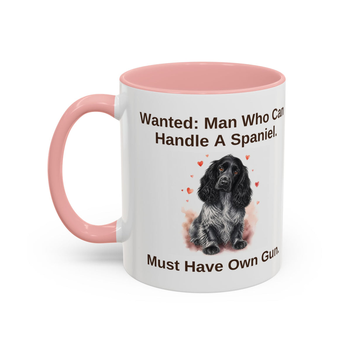 Wanted Mug - Cocker Spaniel - Blue Roan - Man