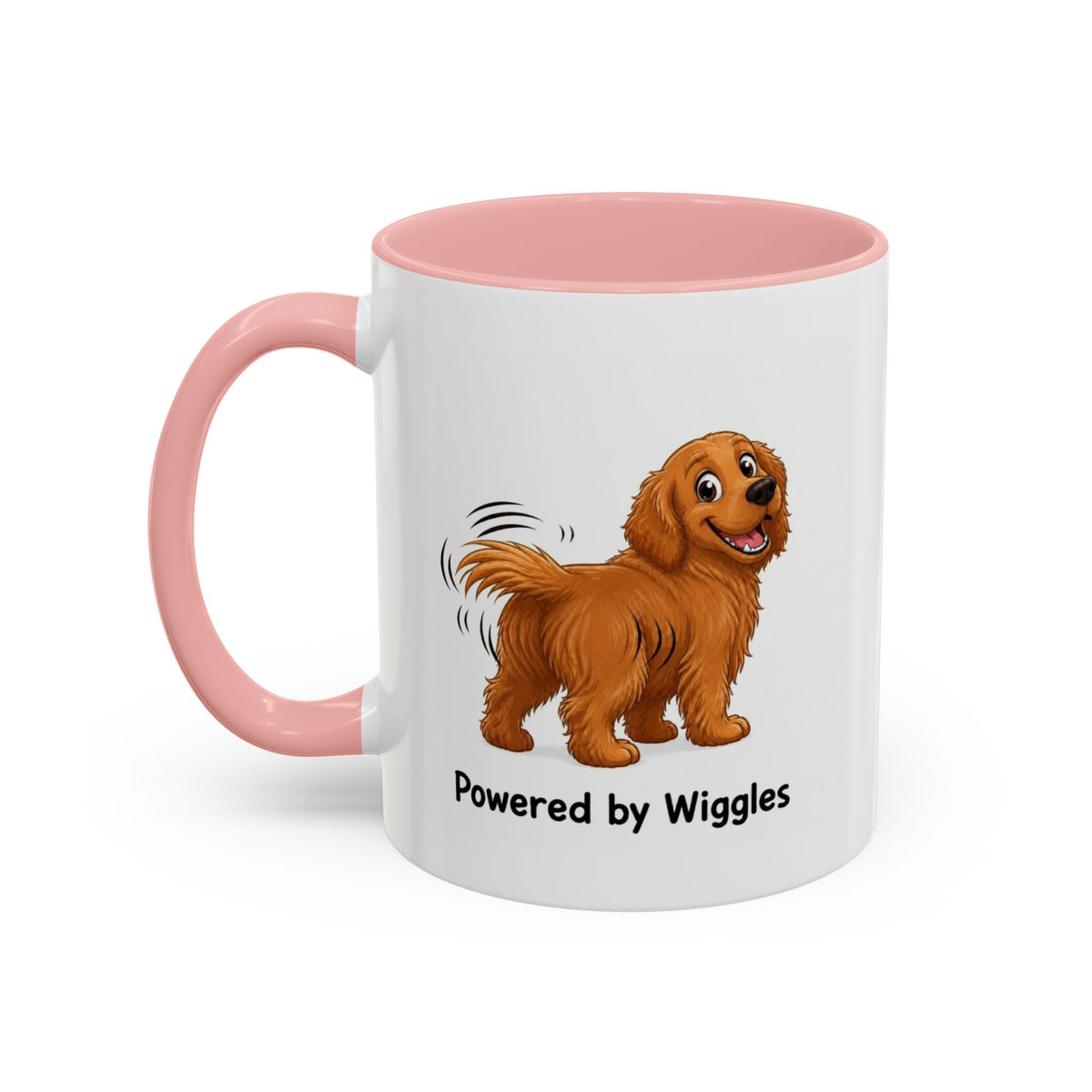 Powered by Wiggles Mug - Golden Retriever - Dark Golden