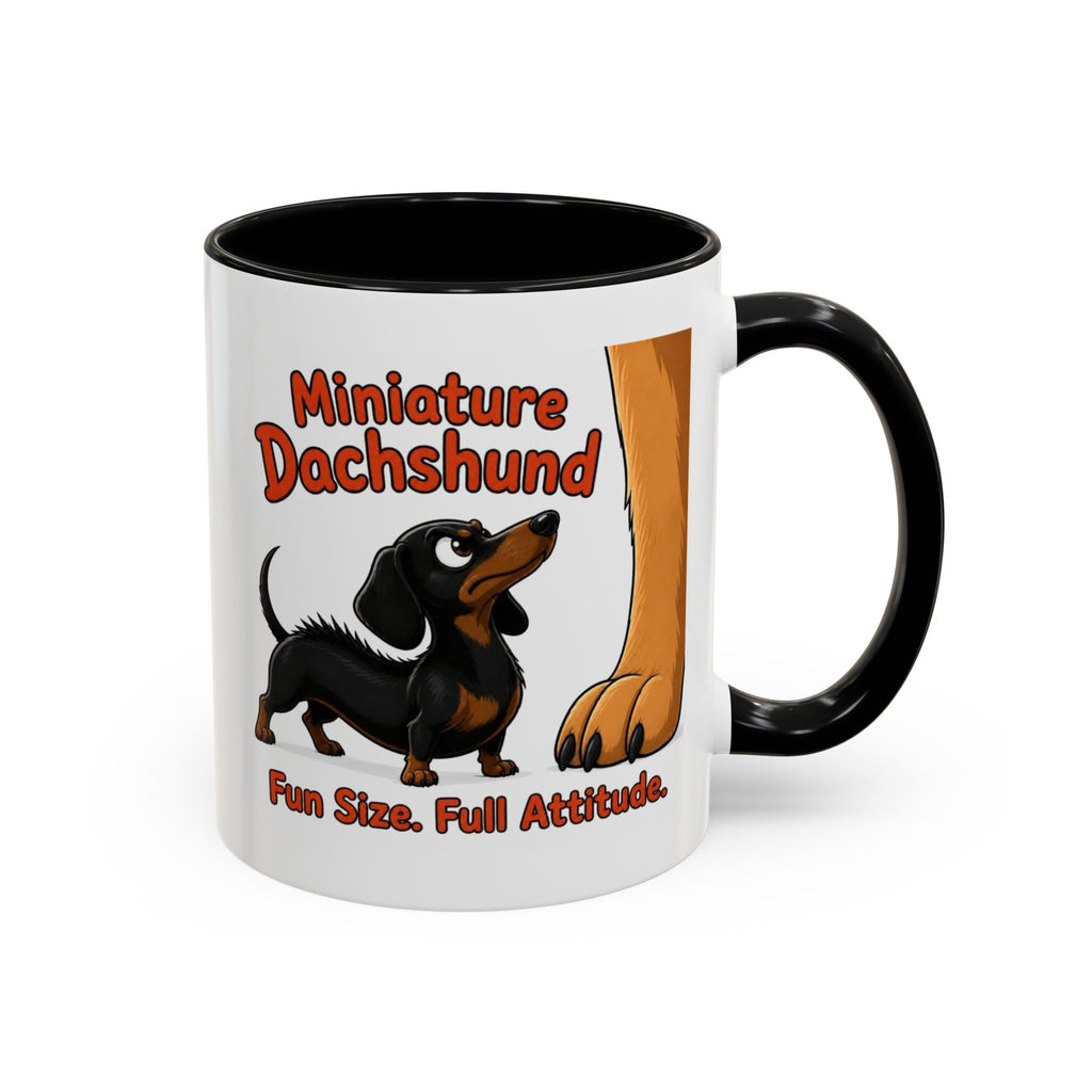 Fun Size Full Attitude Mug - Dachshund - Black & Tan