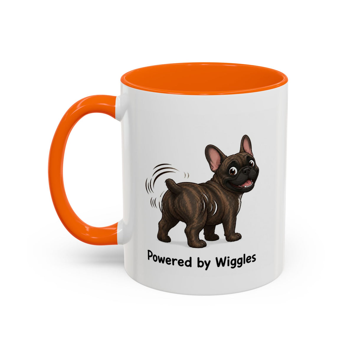 Powered by Wiggles Mug - French Bulldog - Brindle