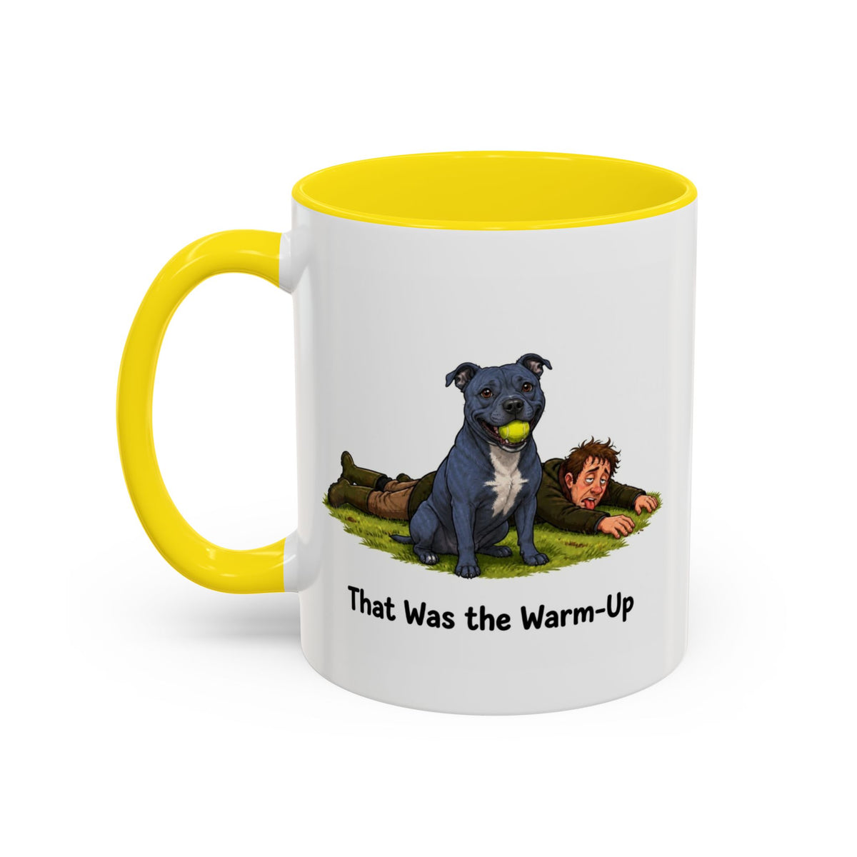 Warm-Up Mug - Staffordshire Bull Terrier - Blue - Man