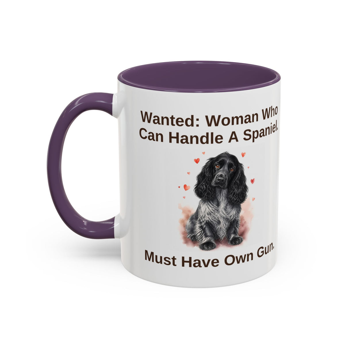 Wanted Mug - Cocker Spaniel - Blue Roan - Woman
