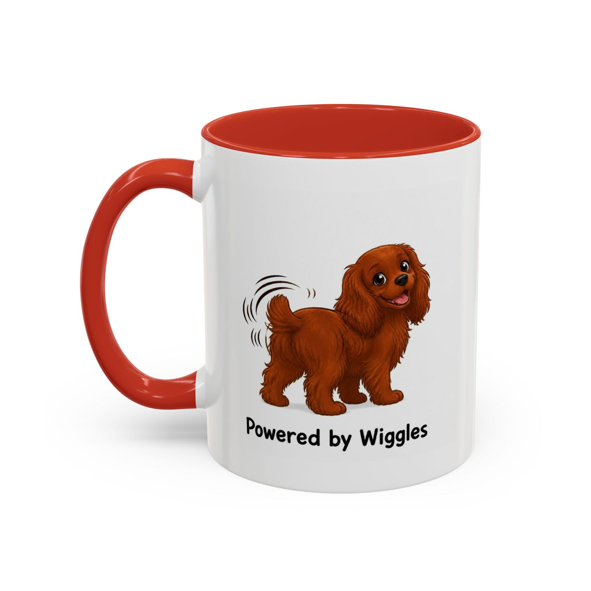 Powered by Wiggles Mug - Cavalier King Charles Spaniel - Ruby