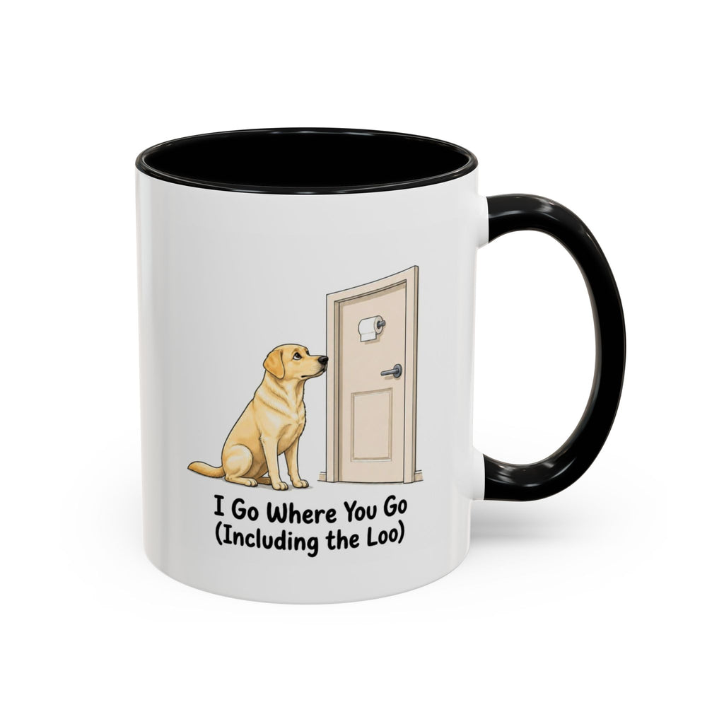 I Go Where You Go Mug - Labrador - Yellow