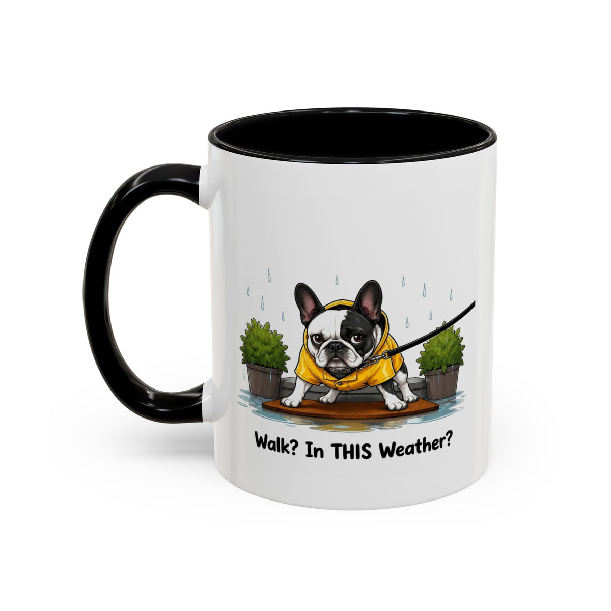 Walk Weather Mug - French Bulldog - Pied