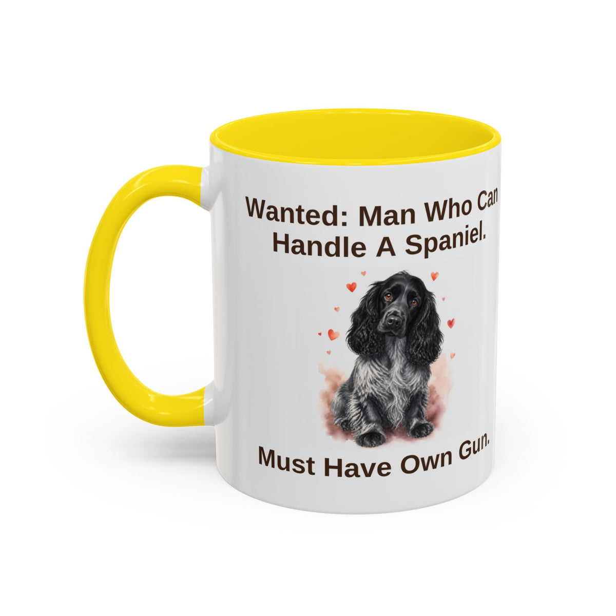 Wanted Mug - Cocker Spaniel - Blue Roan - Man