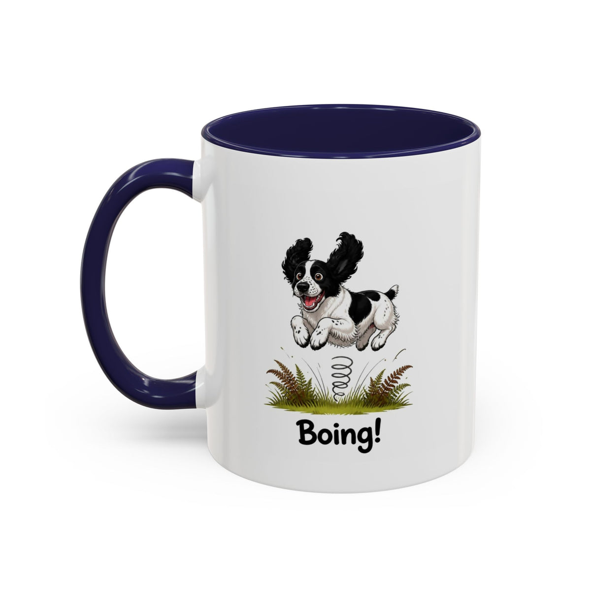Boing Mug - Springer Spaniel - Black & White