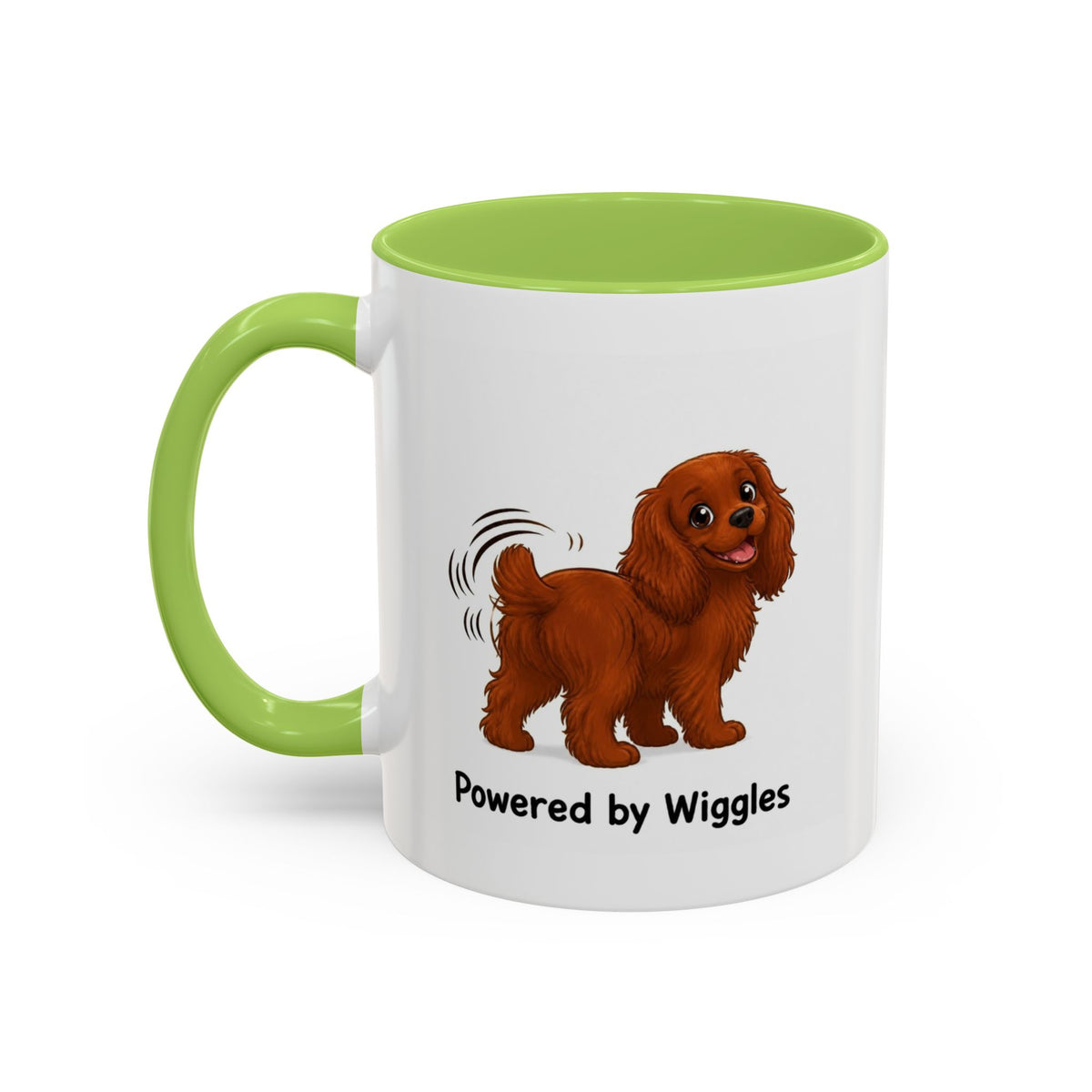Powered by Wiggles Mug - Cavalier King Charles Spaniel - Ruby