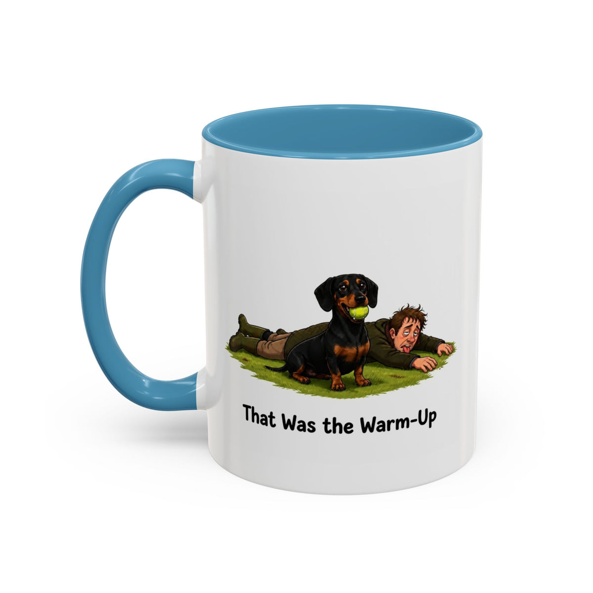 Warm-Up Mug - Mini Smooth Dachshund - Black & Tan - Man