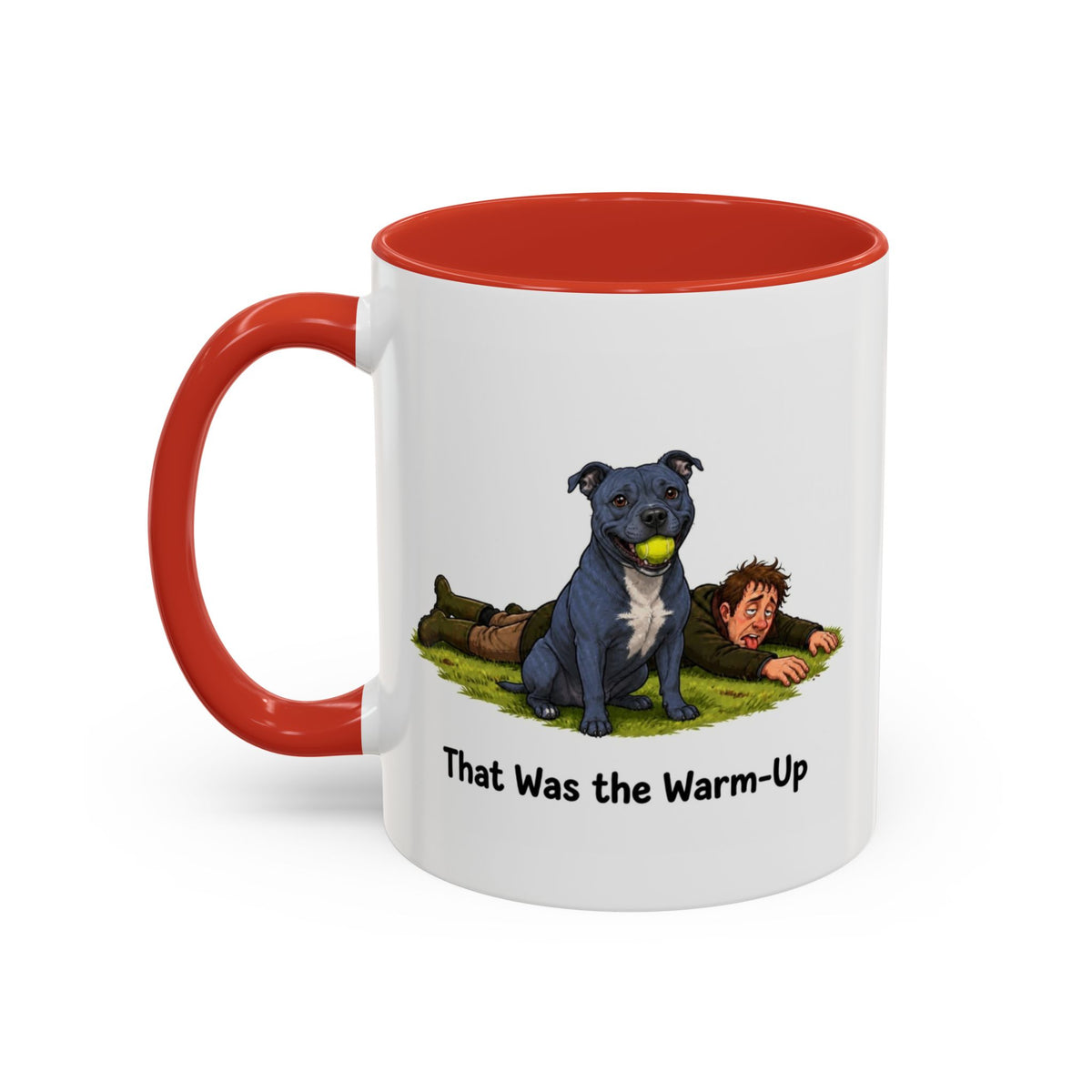 Warm-Up Mug - Staffordshire Bull Terrier - Blue - Man