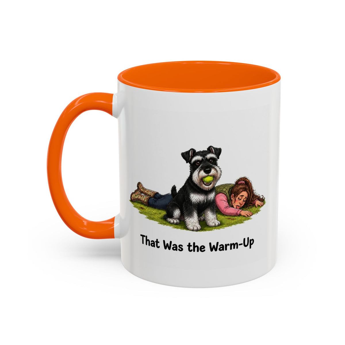 Warm-Up Mug - Miniature Schnauzer - Black & Silver - Woman