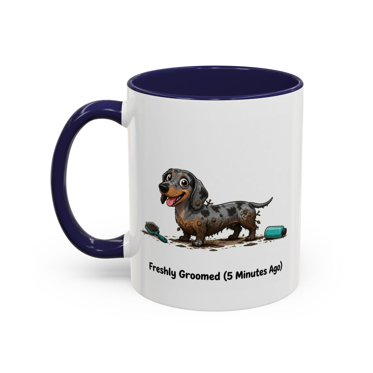 Freshly Groomed Mug - Mini Smooth Dachshund - Dapple